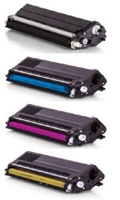 Pack de 4 toners compatibles Brother TN 821XXL – Noir + cyan + magenta + jaune