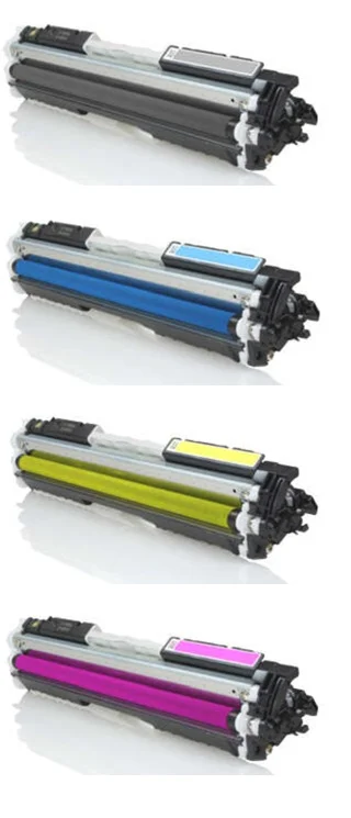 Pack 4 toners compatibles HP CE310A + CE311A + CE312A + CE313A - 126A - 4 couleurs