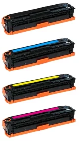 Pack de 4 toners compatibles HP CE410X + CE411A + CE412A + CF413A – 305X / 305A – 4 couleurs