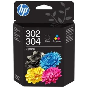 HP 302/304 Noir + Couleur Pack de 2 cartouches d&rsquo;encre originales – B82L1AE/X4D37AE/3JB05AE