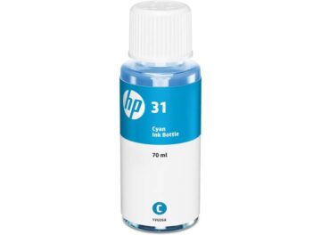 Bouteille d’encre d’origine HP 31 / 1VU26AE – Cyan