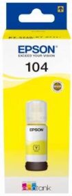Bouteille d’encre d’origine Epson 104 / C13T00P440 – Jaune