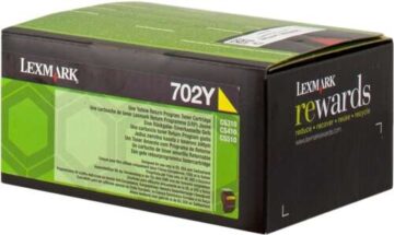 Toner d’origine Lexmark 702Y / 70C20Y0 / 70C20YE – Jaune