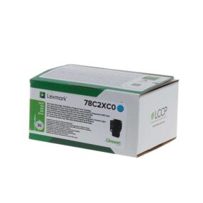 Toner d’origine Lexmark 78C2XC0 / 78C2XCE – Cyan
