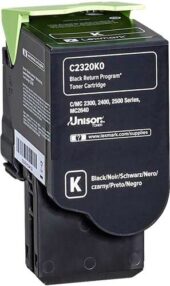 Toner d’origine Lexmark C2320K0 – Noir