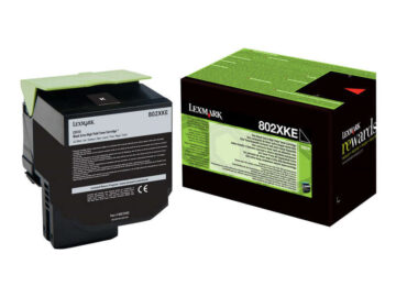 Toner d’origine Lexmark 802XK / 0C2XK0 / 80C2XKE / 80C0X10 – Noir