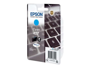 Cartouche d’origine Epson 407 / C13T07U240 (série clavier) – Cyan