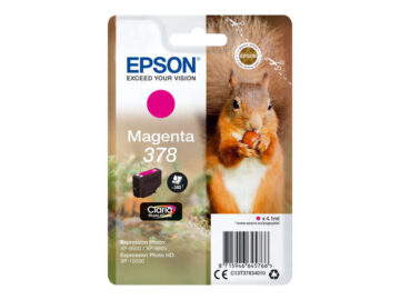 Cartouche d’origine Epson 378 / C13T37834010 (série écureuil) – Magenta