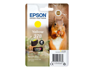 Cartouche d’origine Epson 378 / C13T37844010 (série écureuil) – Jaune