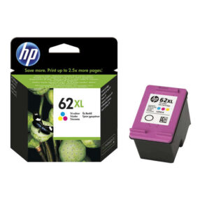 Cartouche d’origine HP 62XL / C2P07AE – 3 couleurs