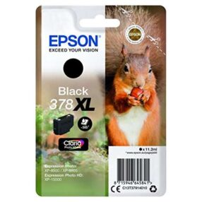 Cartouche d’origine Epson 378XL / C13T37914010 (série écureuil) – Noire