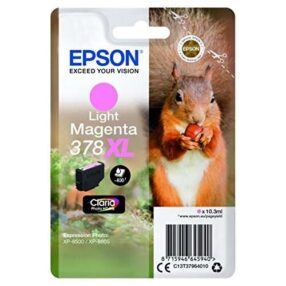 Cartouche d’origine Epson 378XL / C13T37964010 (série écureuil) – Magenta claire
