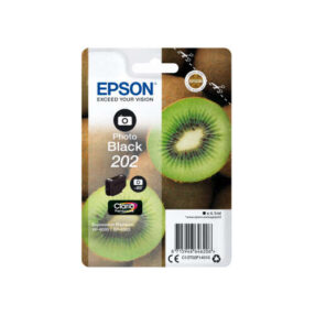 Cartouche d’origine Epson 202 / C13T02F14010 (série kiwi) – Noire photo